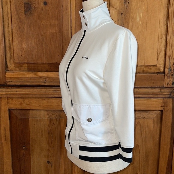 Lauren Ralph Lauren Active White & Black Contrast Jack… - Picture 10 of 16